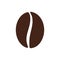 Single solid coffee bean icon