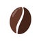 Single solid coffee bean icon