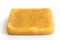Single square golden fried cheese