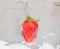 Single Strawberry on Foil