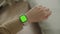 Single Tap on Green Screen Smartwatch