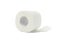 Single toilet paper isolated on background
