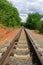 Single-track narrow gauge railway