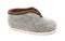 Single traditional Austrian grey felt slipper