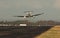 Single turboprop aircraft, landing aircraft