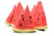 Single watermelon triangular slice