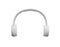 Single white bluetooth wireless headphones