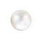 Single white natural oyster pearl with nacre mother of pearl out