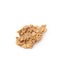 Single wholegrain cereal flake isolated