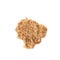 Single wholegrain cereal flake isolated