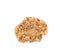 Single wholegrain cereal flake isolated