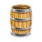 Single wooden barrel