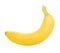 Single yellow banana