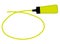 Single yellow highlighter pen with hand drawn yellow circle to h