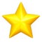 Single yellow star