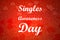 Singles Awareness Day Red Hearts background images