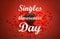 Singles Awareness Day Sweet Chocolate muffin illustration
