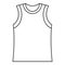 Singlet icon, outline style