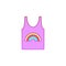 Singlet, rainbow, pride icon. Element of color world pride day icon. Premium quality graphic design icon. Signs and symbols