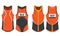 Singlet running sports design vector template