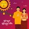 Sinhala New Year. Sri Lanka New Year. Sinhala and Tamil New Year Design