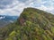 Sinharaja rain forest nature reserve Sri Lanka Aerial View at Sunset Mountains Jungle Ancient Forest