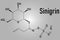 Sinigrin glucosinolate molecule. Skeletal formula. Chemical structure