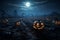 Sinister Pumpkin Patch Moonlight Moonlight scene