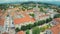 Sinj town center, aerial shot