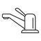 Sink faucet icon, outline style