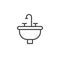 Sink line icon