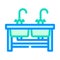sinks restaurant equipment color icon vector illustration