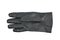 Sinlge black leather glove isolated