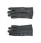 Sinlge black leather glove isolated