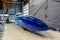 SINSHEIM, GERMANY - MAI 2022: Blue Flame a rocket-powered land speed racing