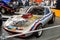 SINSHEIM, GERMANY - MAI 2022: dragster racing car Opel GT Hirider Wheeliecar