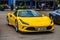 SINSHEIM, GERMANY - MAI 2022: yellow Ferrari F8 Type F142MFL