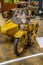 SINSHEIM, GERMANY - MAI 2022: yellow motorbike motorcycle Harley Davidson V VL Gespann