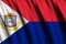 Sint Maarten waving flag illustration.