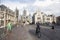 Sint niklaas church in belgian town of ghent seen from michiels bridge