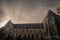 Sint Servaasbasiliek, or basilica of Saint Servatius, a roman catholic church in Maastricht, Netherlands, on a sunny afternoon at