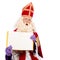 Sinterklaas with empty book