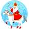Sinterklaas on his horse