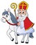 Sinterklaas on horse theme image 1