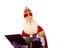 Sinterklaas with laptop