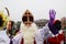 Sinterklaas in the Netherlands, dutch traditional celebration like Santa Claus with a lot of discussion about helper Black Pete