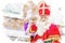 Sinterklaas, Saint Nicolas Posing watercolor