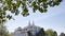 Sintra National Palace Palacio Nacional de Sintra also called Town Palace with distinct chimneys on a typical misty day