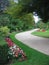 Sinuous path of the park of Versailles in France.