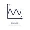 sinusoid icon on white background. Simple element illustration from Education concept